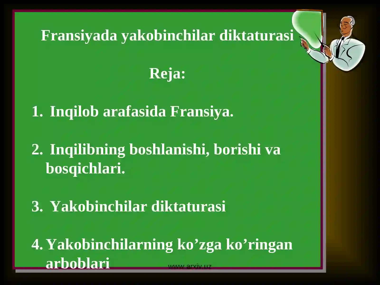 Fransiyada  yakobinchilar davrida 2