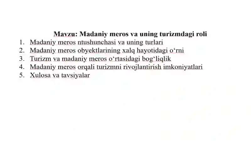 Madaniy Meros va uning Turizmdagi Roli 2