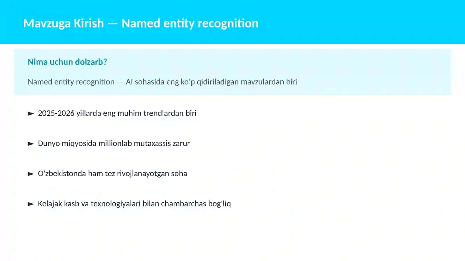 Named entity recognition 2