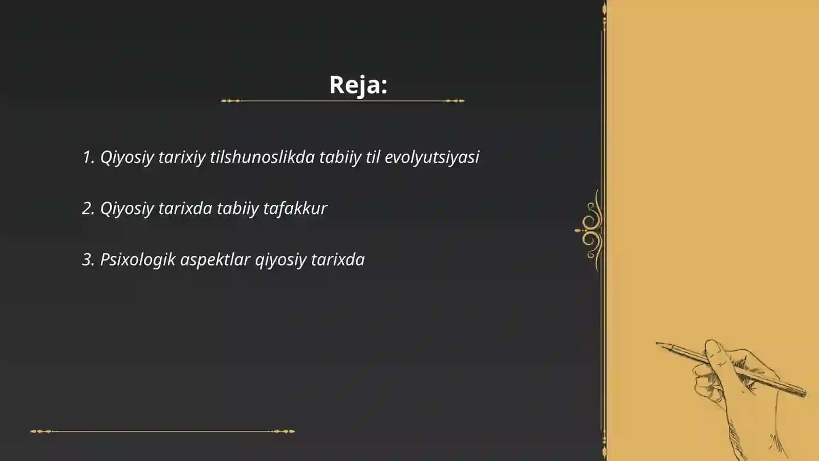 Qiyosiy tarixiy tilshunoslikda tabiiy til evolyutsiyasi 2