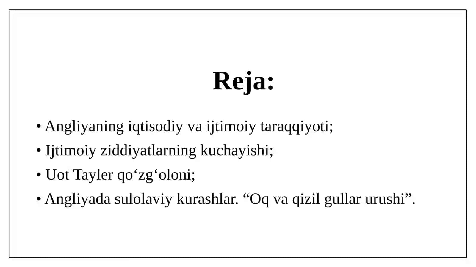Angliyaning iqtisodiy va ijtimoiy taraqqiyoti 2