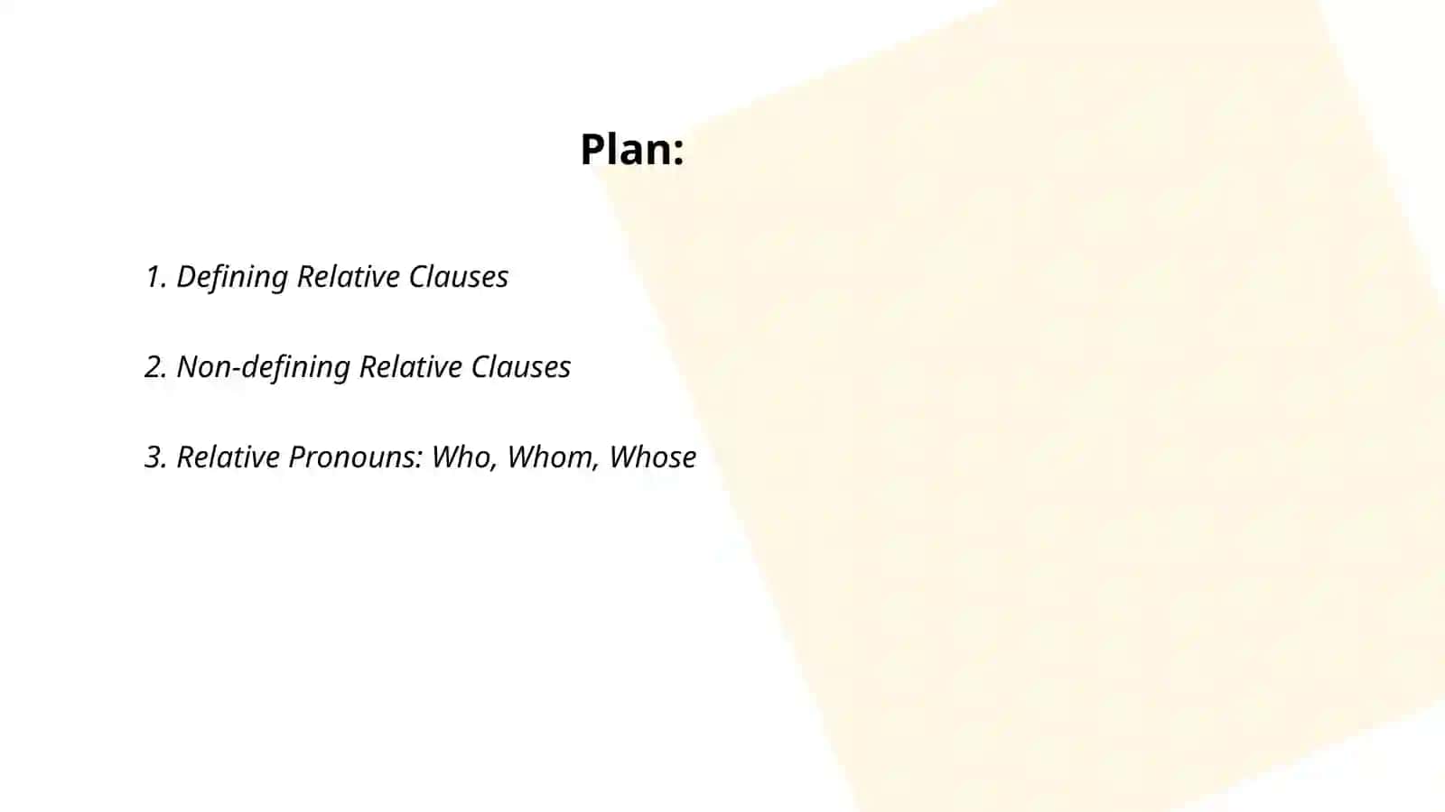 Relative clauses 2