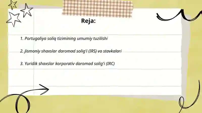 PORTUGALIYA SOLIQ TIZIMI 2