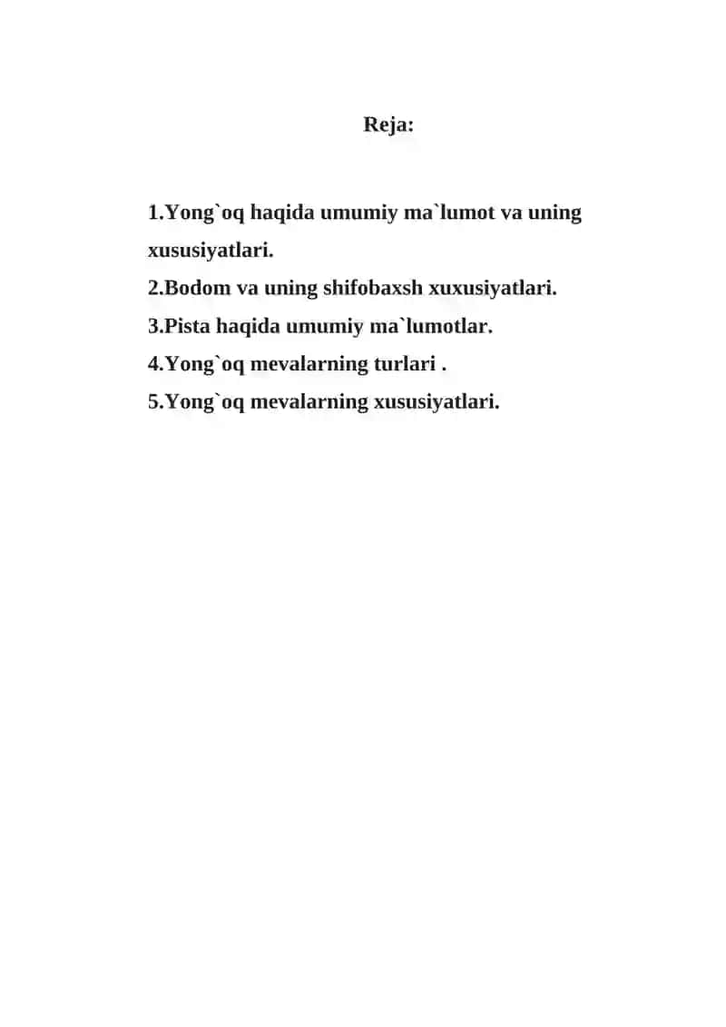 "Yong`oq Mevalar" 2