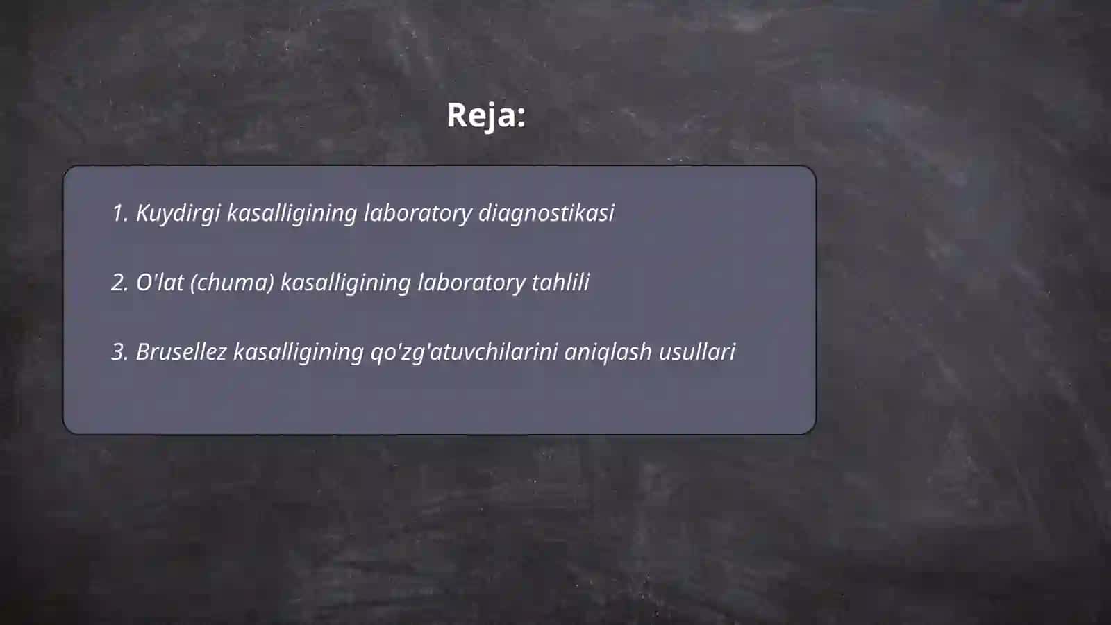 O'ta xavfli yuqumli kasalliklar laboratoriya tashxisi 2