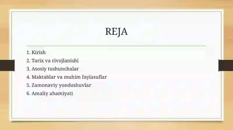 Borliq falsafasi 2