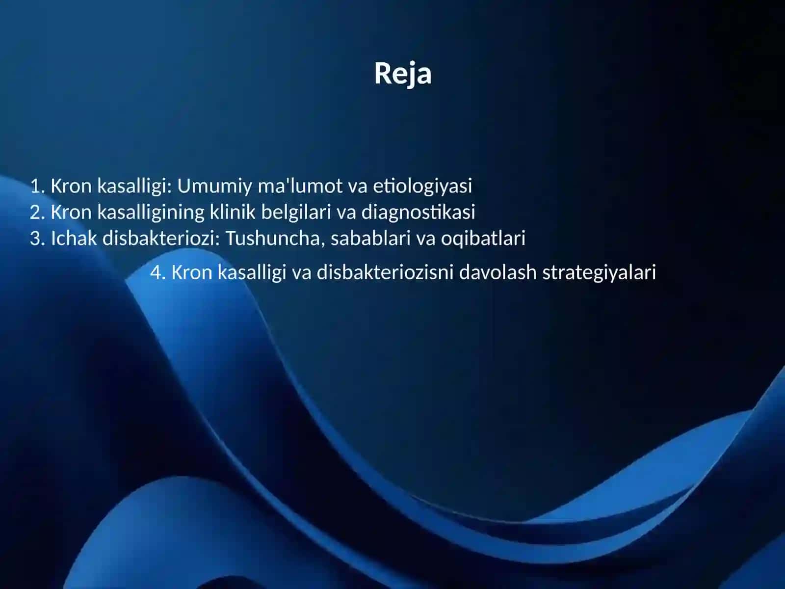 Kron kasalligi. Ichak disbakteriozi 2