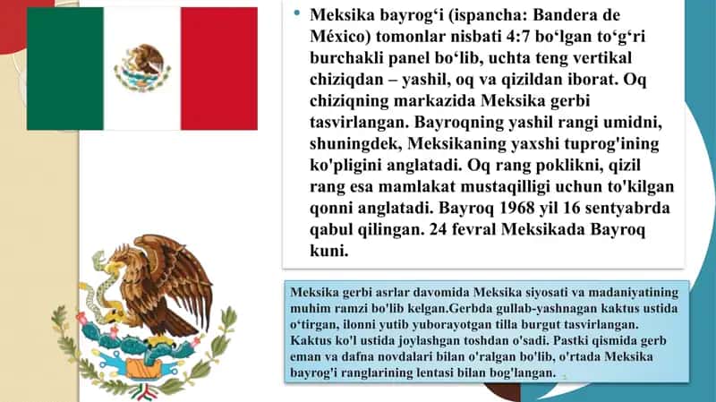 Meksika bayrogʻi 2