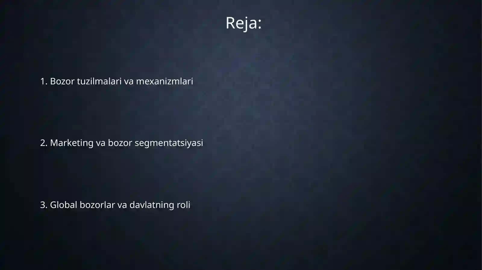 Bozor munosabatlari 2