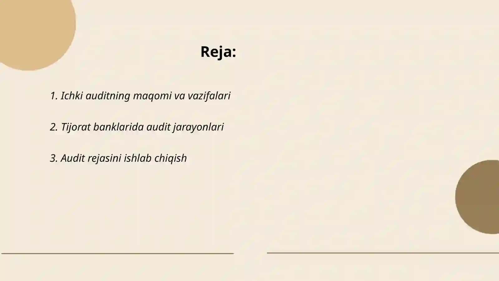 Ichki auditning maqomi va vazifalari 2