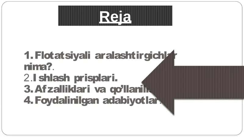 Flotatsiyali aralashtirgichlar 2