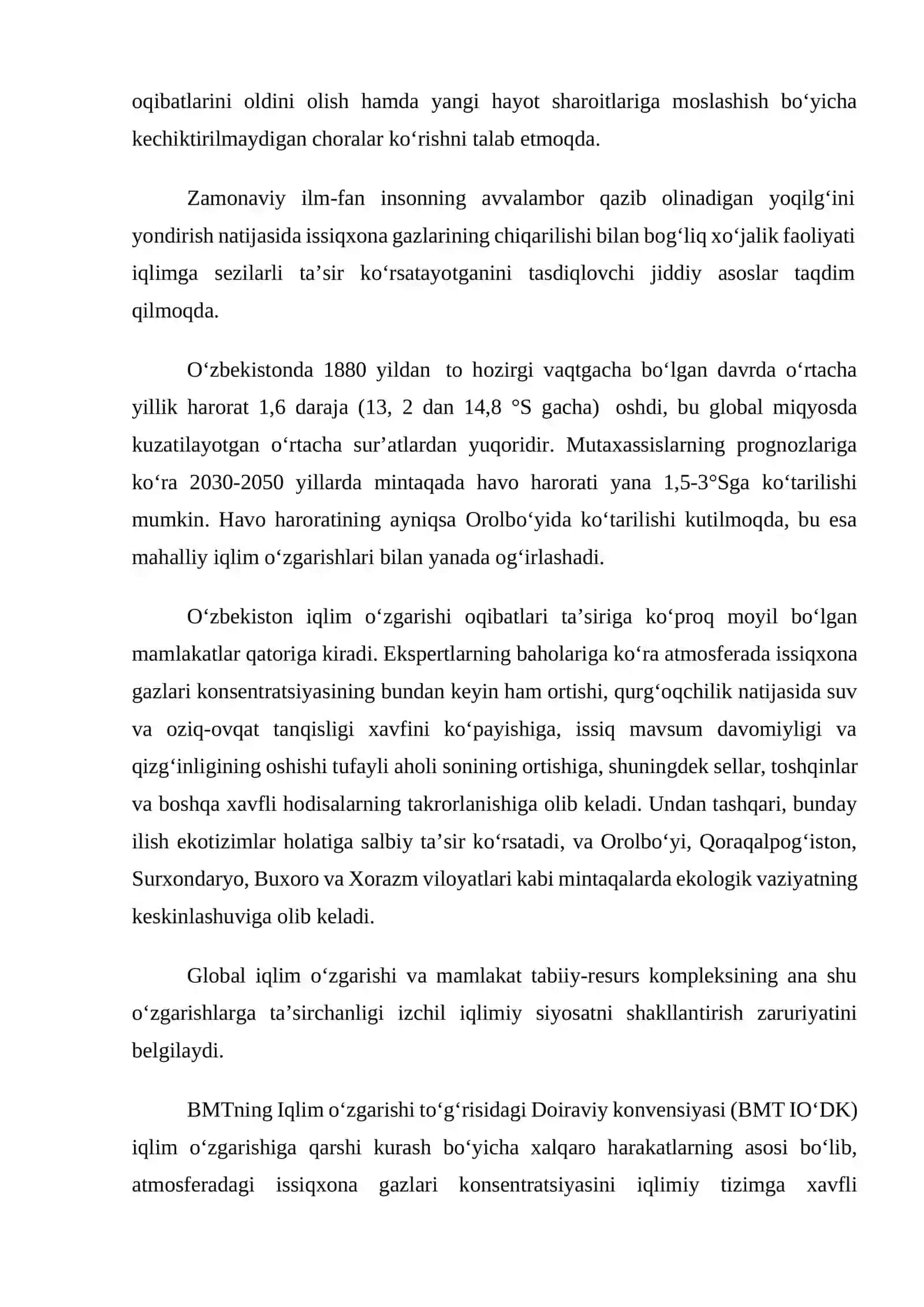 Iqlim o‘zgarishi 2