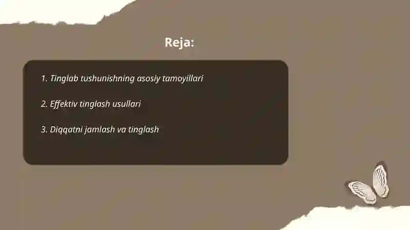 Tinglab tushunish ko'nikmasi 2