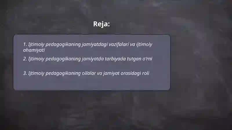 Ijtimoiy pedagogikaning jamiyatda tutgan oʻrni 2