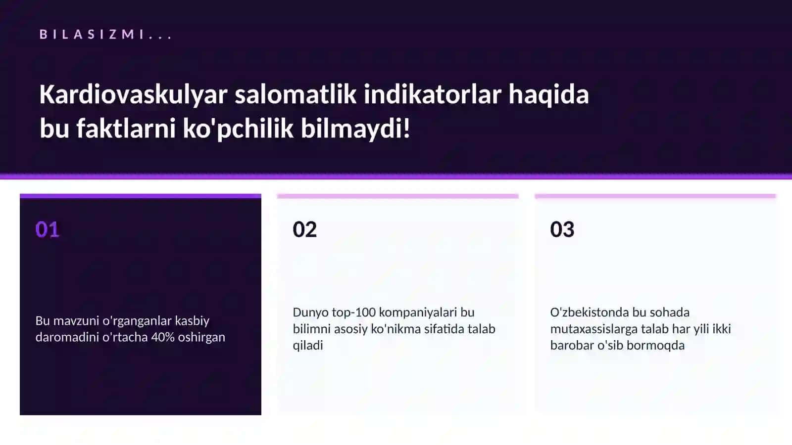 Kardiovaskulyar salomatlik indikatorlar 2