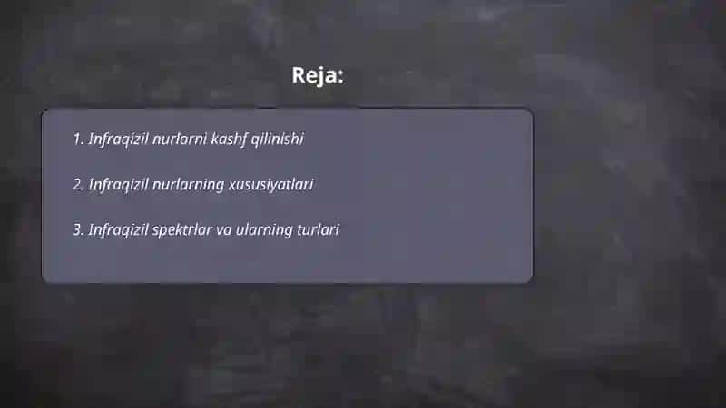 Infraqizil nurlar 2