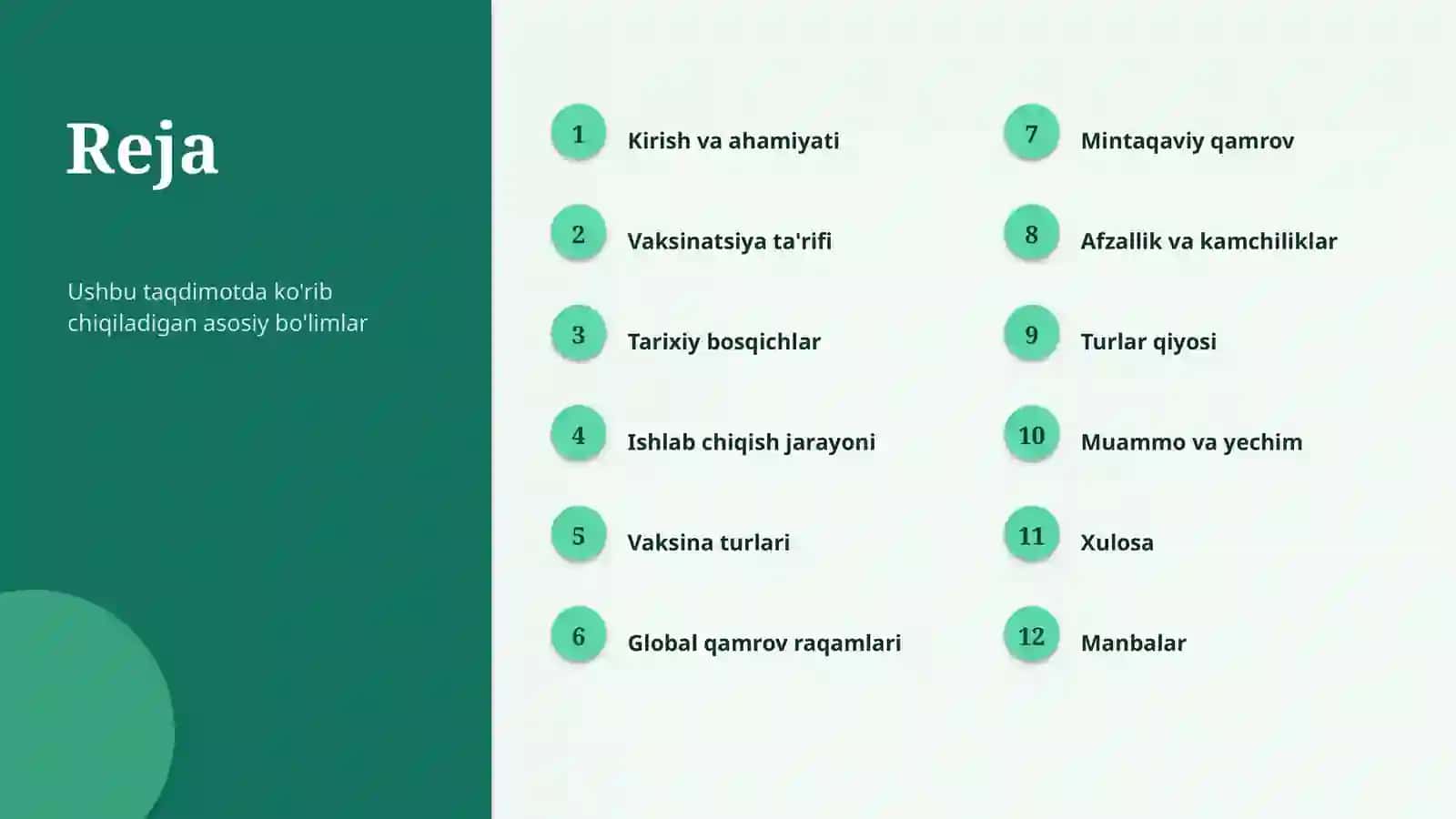 Tibbiyot va jamoat salomatligi 2
