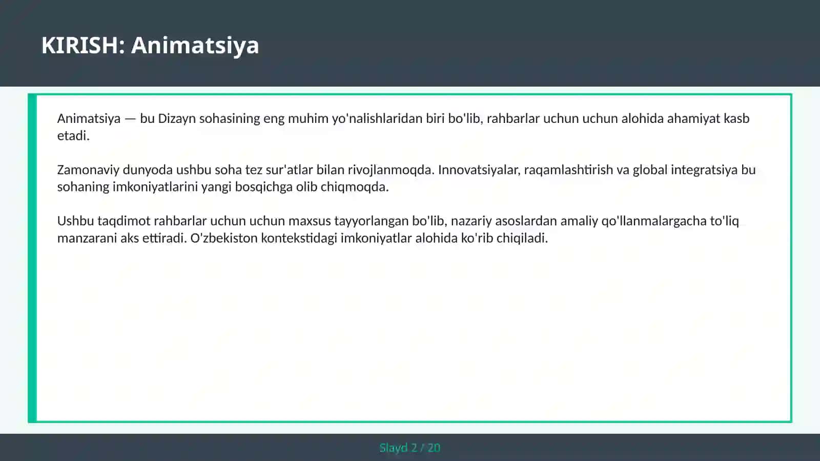 ANIMATSIYA 2