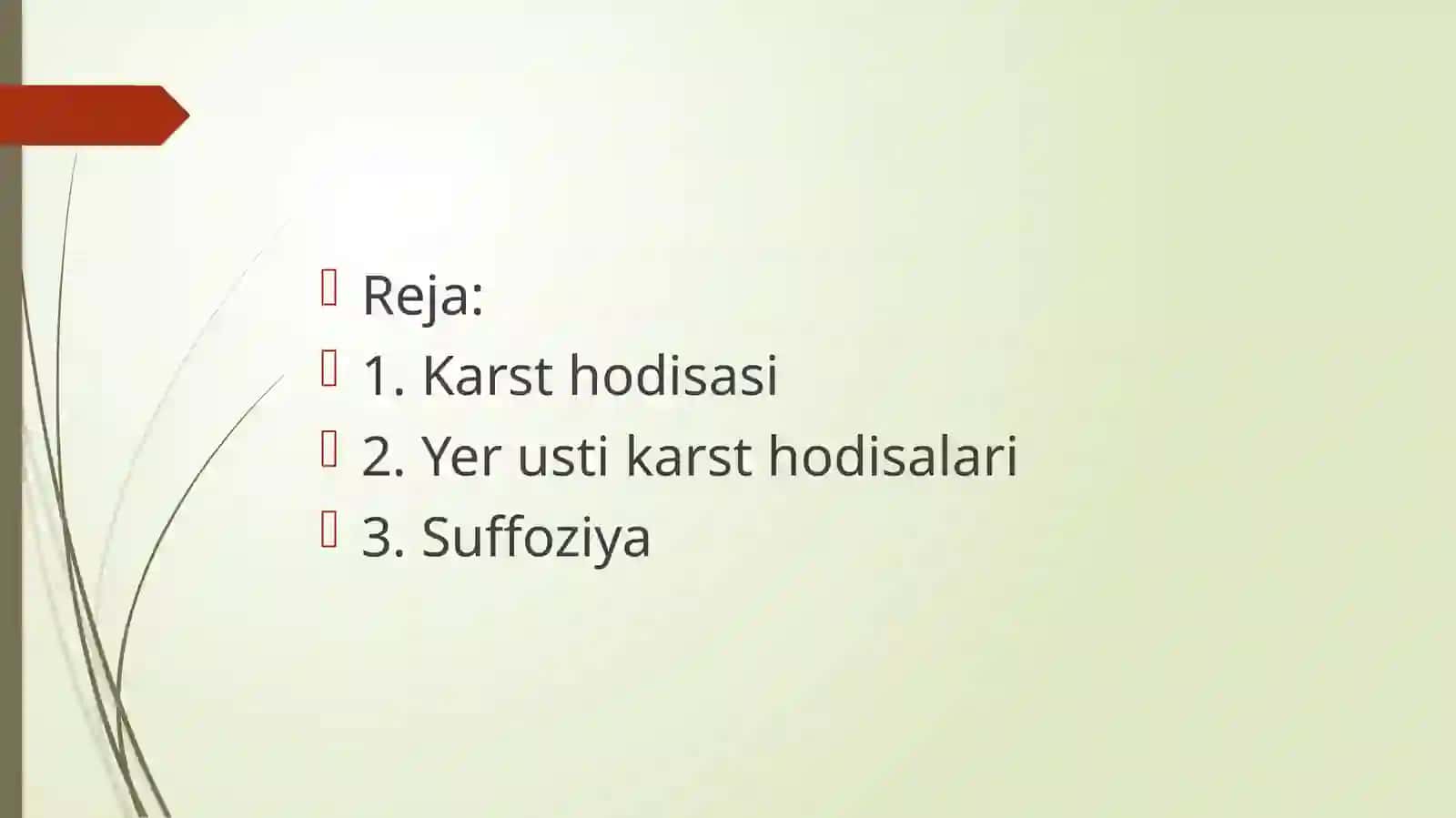 Karst va psevdo karst suffoziya 2