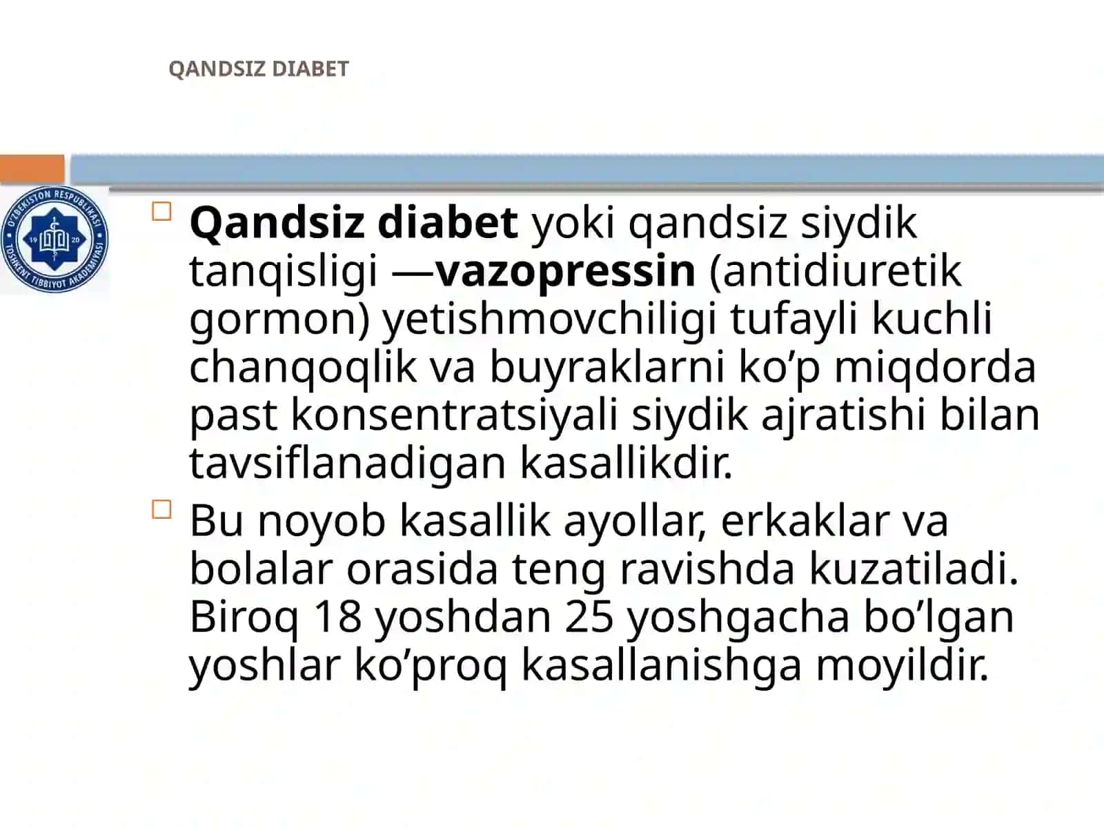 Qandsiz diabet 2