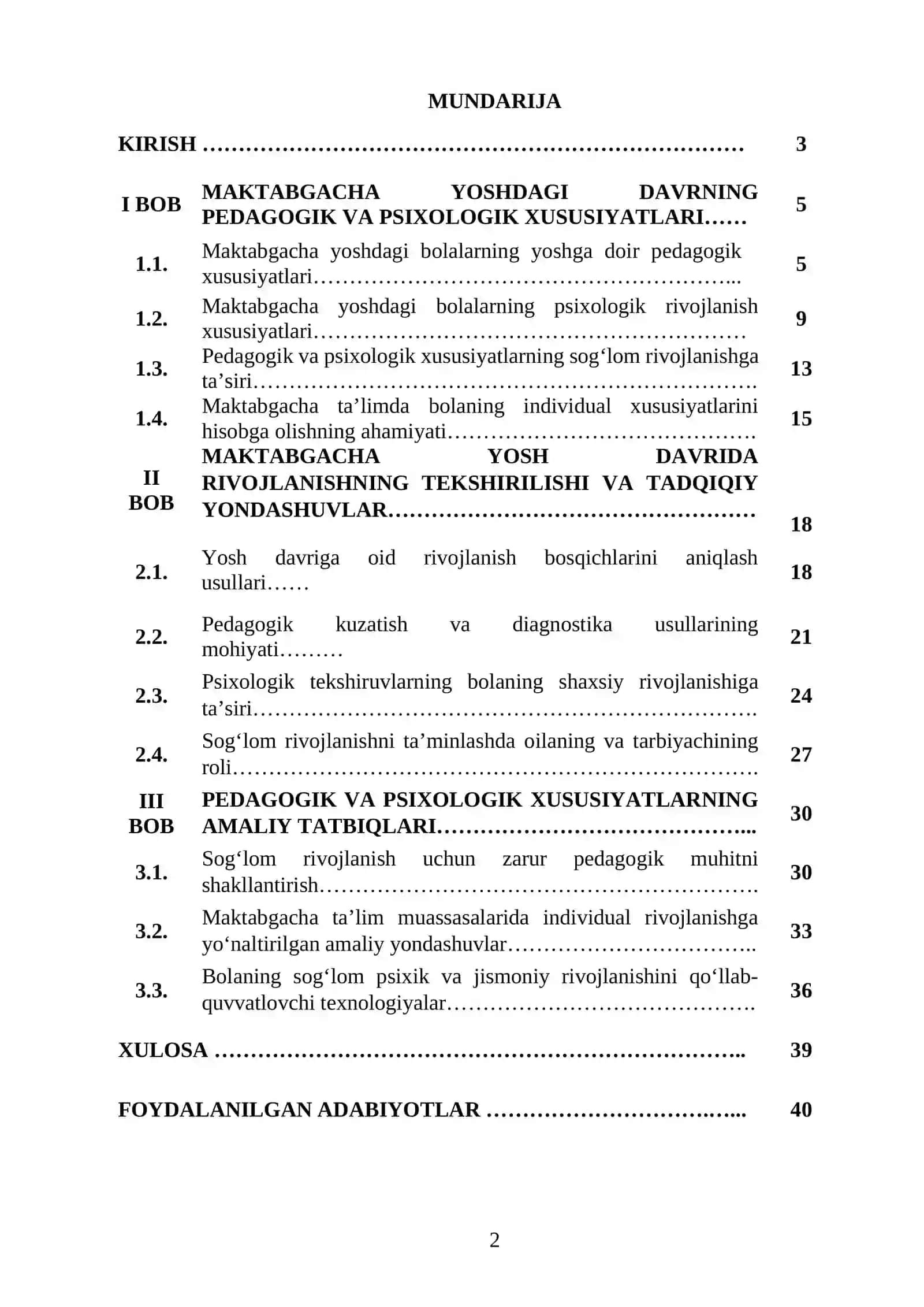 MAKTABGACHA YOSHDAGI BOLALARNING YOSHGA DOIR PEDAGOGIK VA PSIXOLOGIK XUSUSIYATLARI VA ULARNING BOLA SOGʻLOM RIVOJLANISHIDAGI AHAMIYATI MAKTABGACHA TALIM DAVRIDA YOSH DAVRNING OʻZIGA XOS XUSUSIYATLARI 2