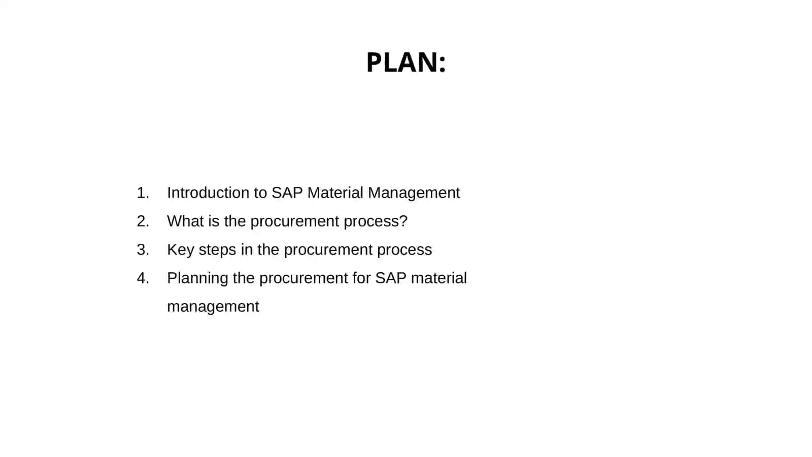 SAP material management procurement process 2