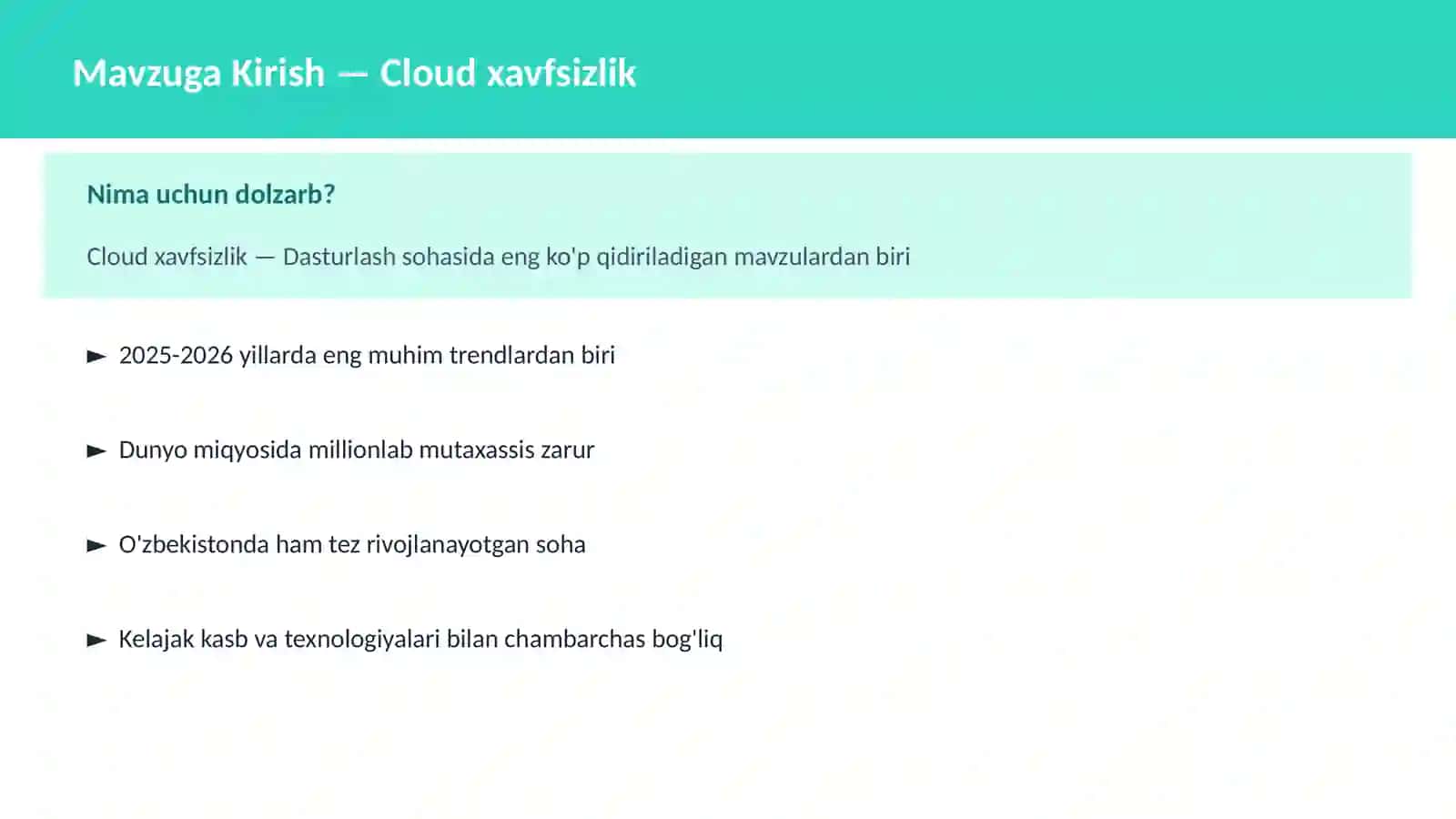 DASTURLASH | CLOUD VA DEVOPS 2