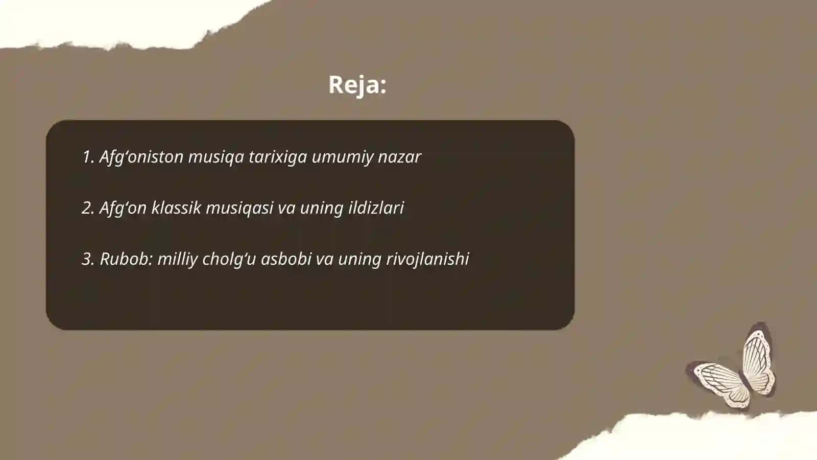 Afgʻoniston musiqa madaniyati 2