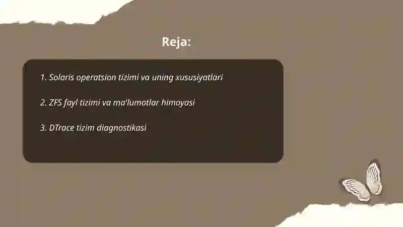 Solaris operatsion tizimi 2