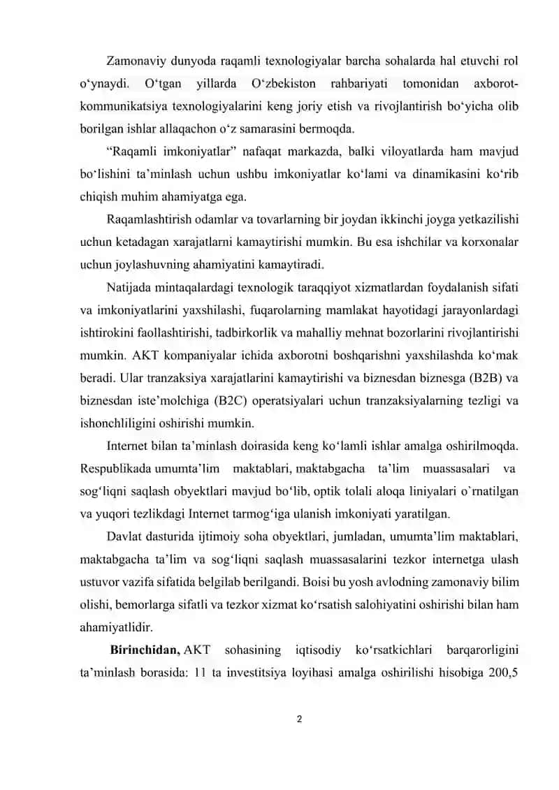 Iqtisodiyotda axborot-kommunikatsiya texnologiyalari 2