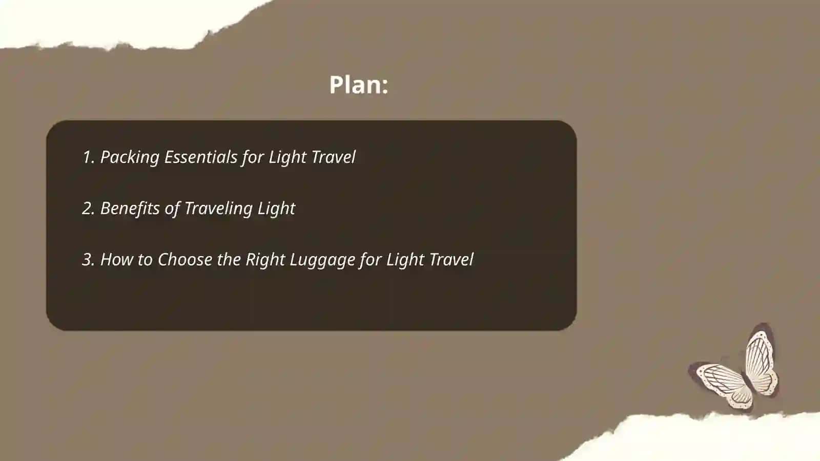 Light Travel Essentials 2