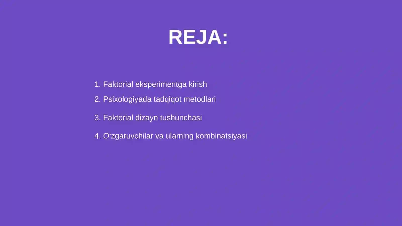 Psixologiyada faktoriy eksperiment 2
