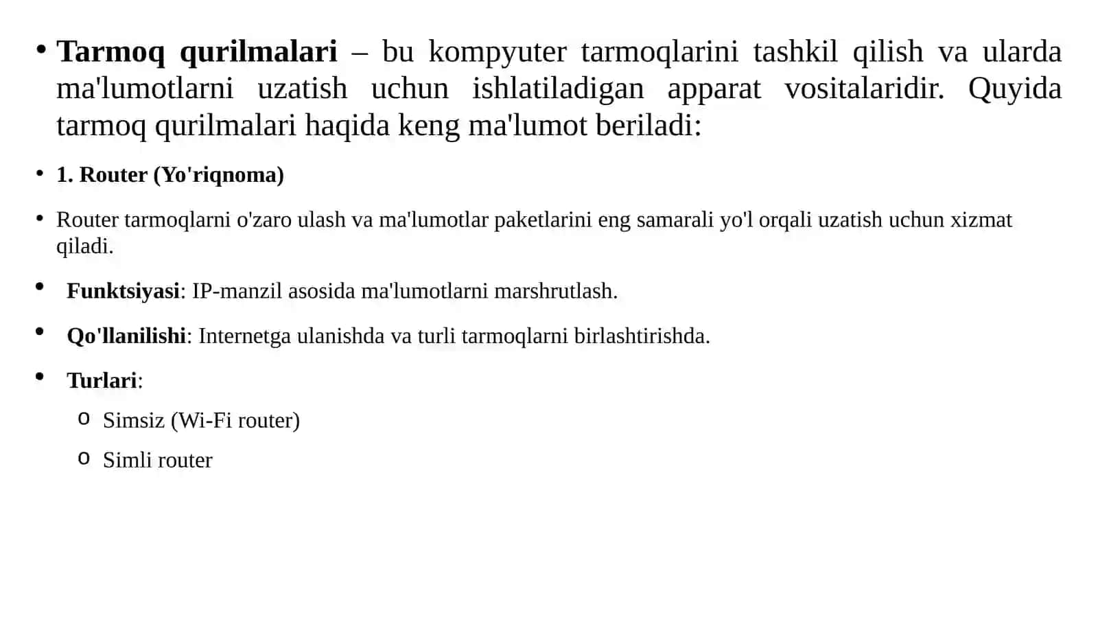 Tarmoqqurilmalari 2