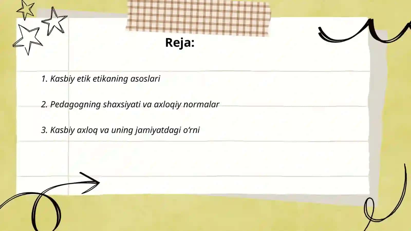 Kasbiy etik etikaning asoslari 2