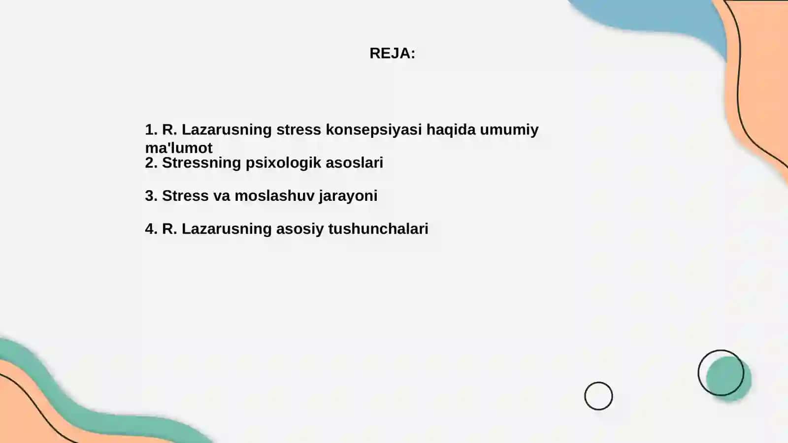 R. Lazarusning stress konsepsiyasi 2