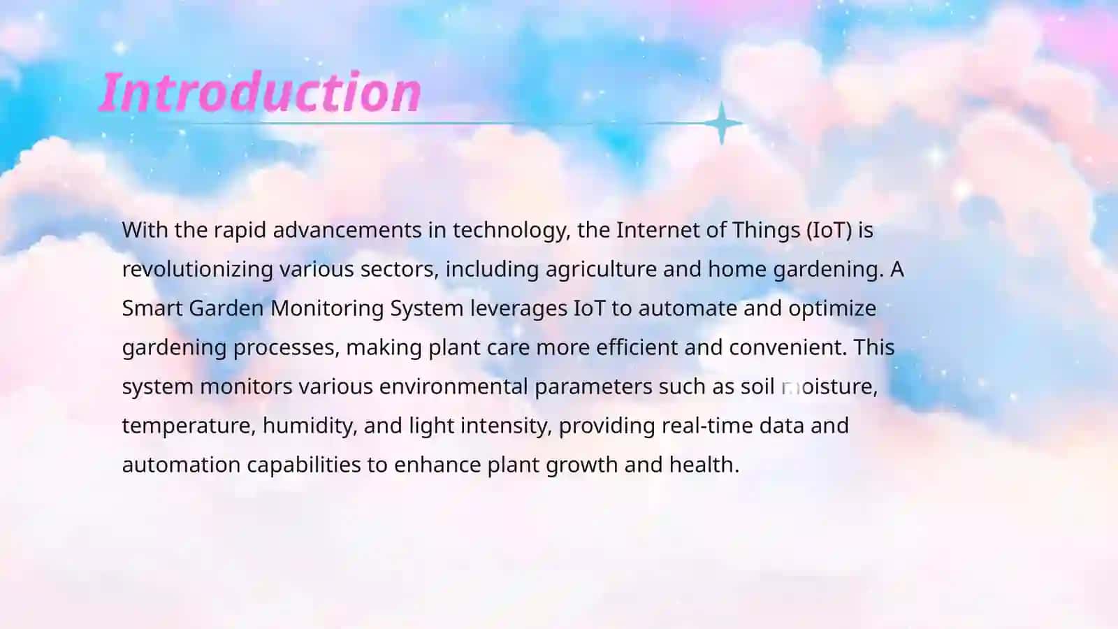 Monitoring System for Smart Garden Using IoT 2