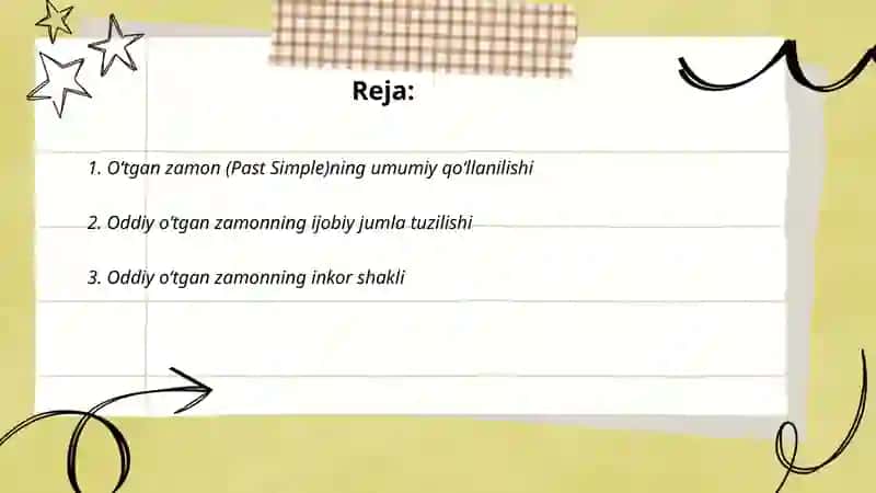 Past simple 2