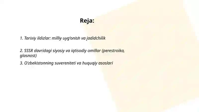 Oʻzbekistonning eng yangi tarixi 2