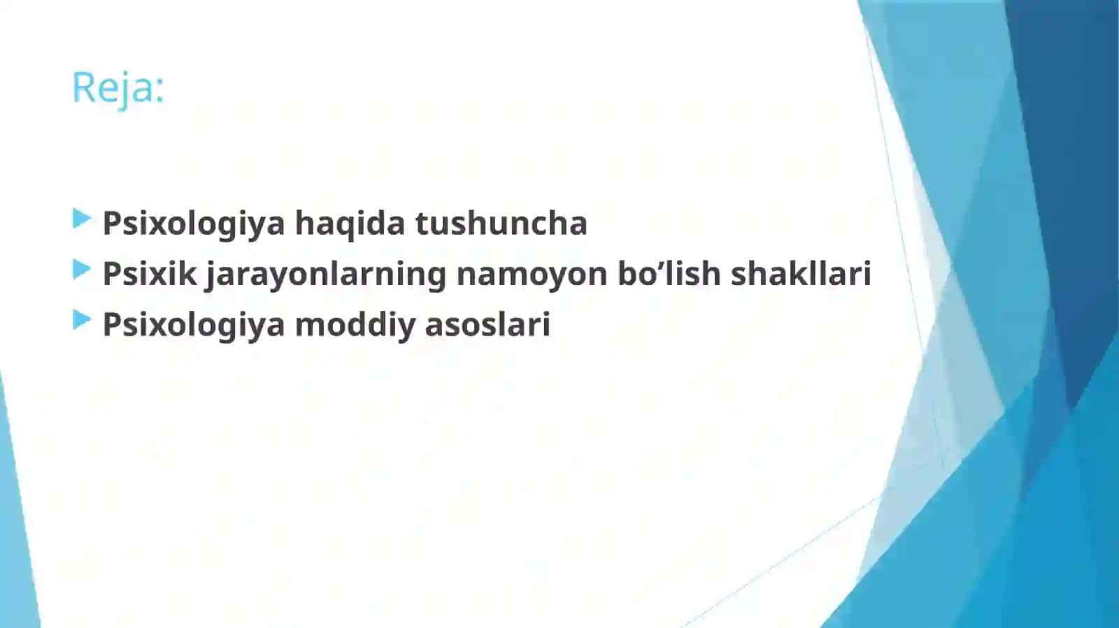 Psixologiya va uning moddiy asoslari 2