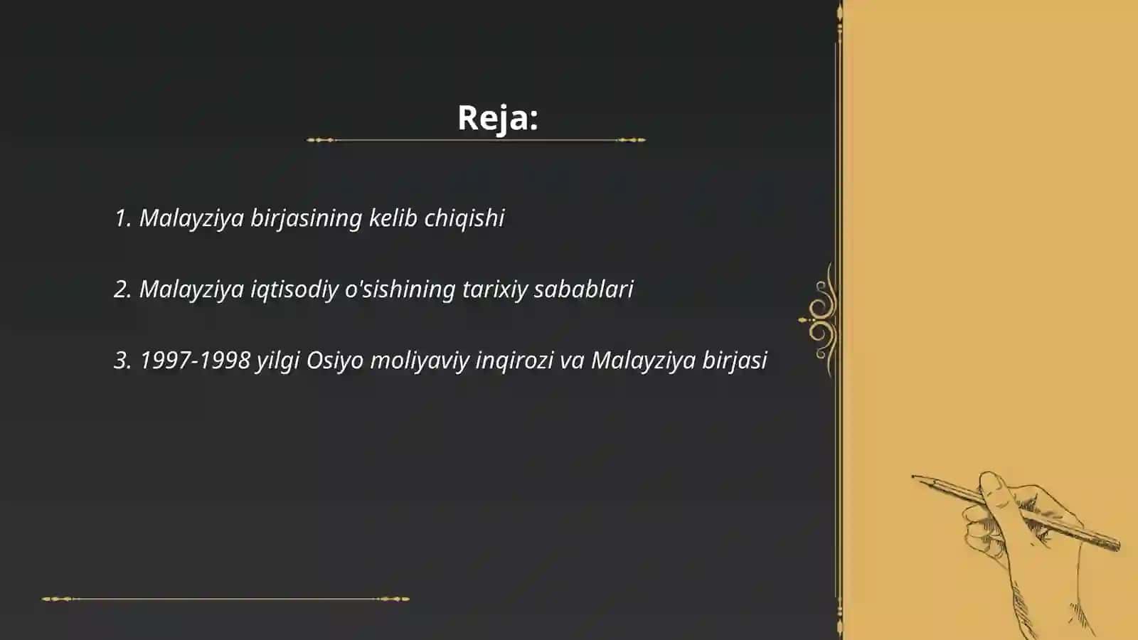 Malayziya birja tarixi 2