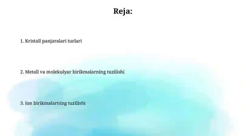 Kristall panjara turlari 2