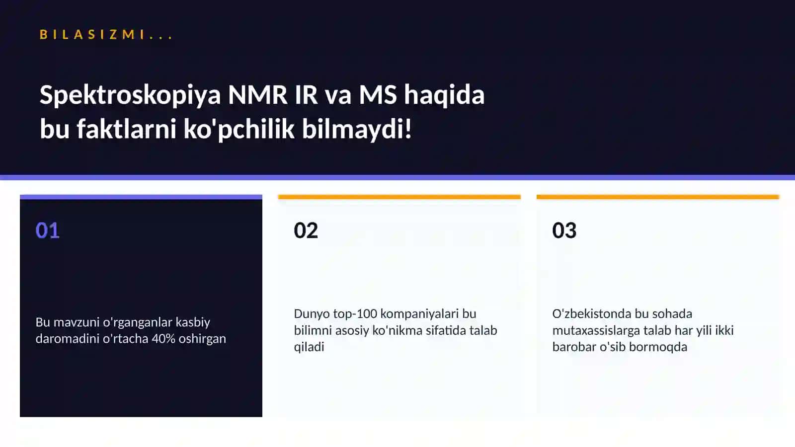 Spektroskopiya NMR IR va MS 2