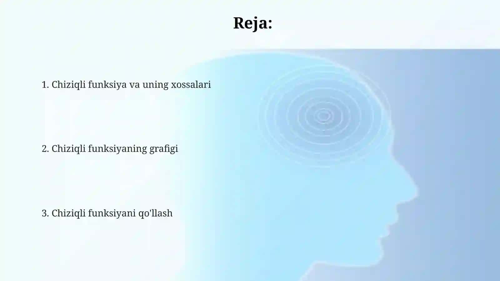 Chiziqlifunksiya va uning grafigi 2