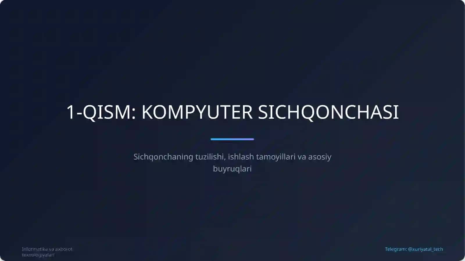 5-sinf Informatika darsligi 2