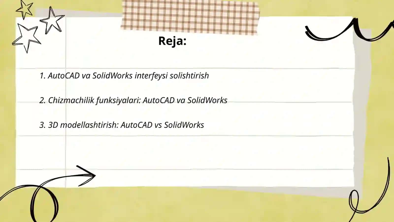 AutoCAD va SolidWorks 2