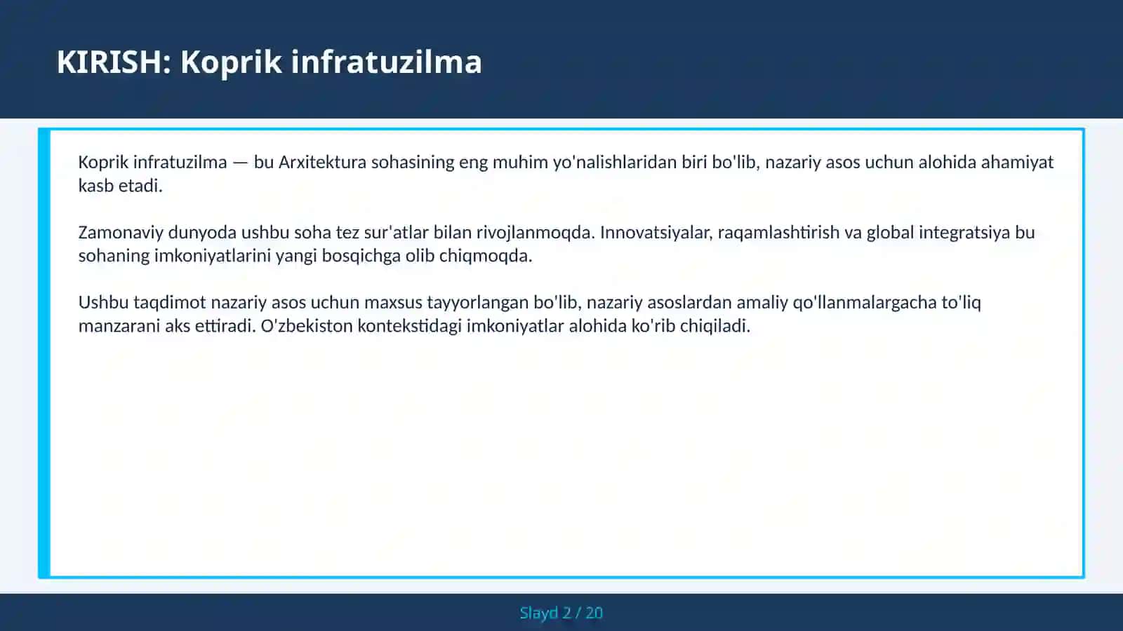 Koprik infratuzilma 2