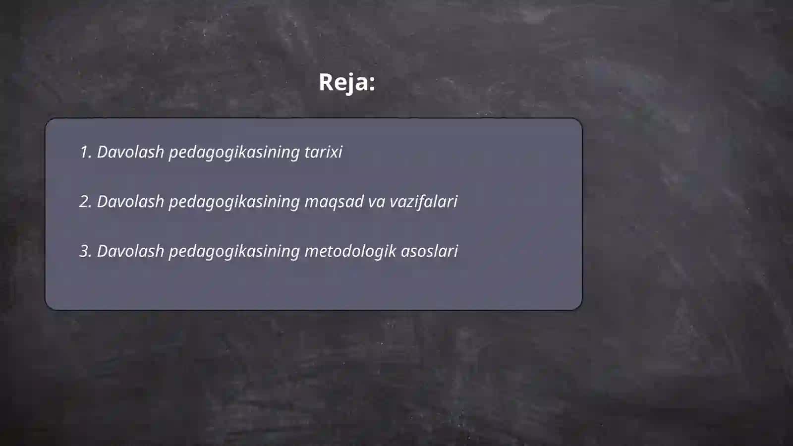 Davolash pedagogikasining ilmiy asoslari 2
