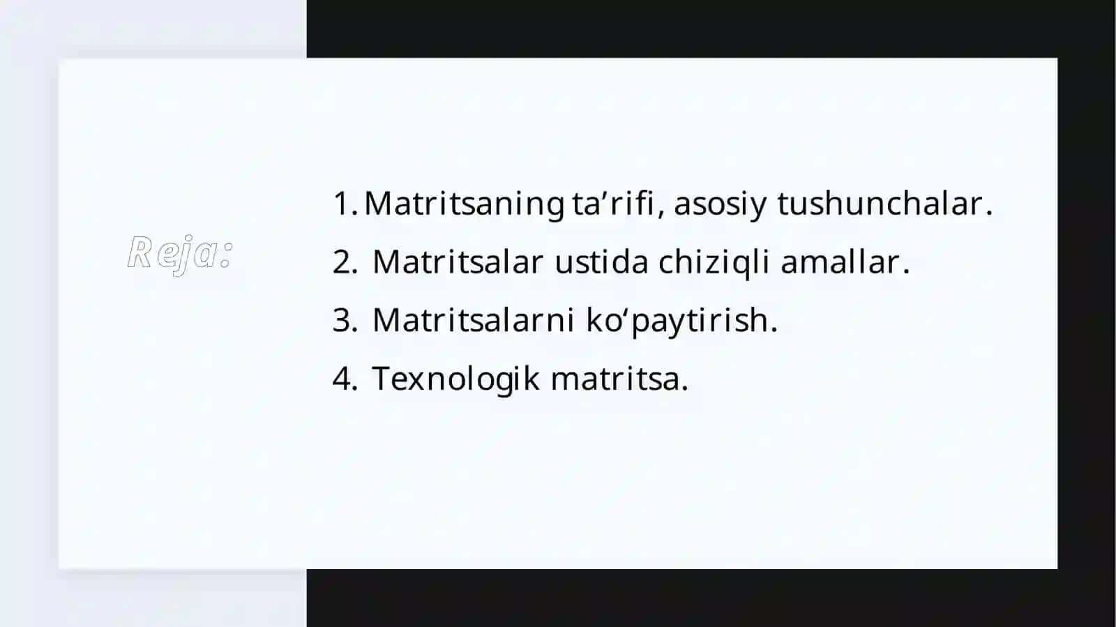 Matritsalar 2