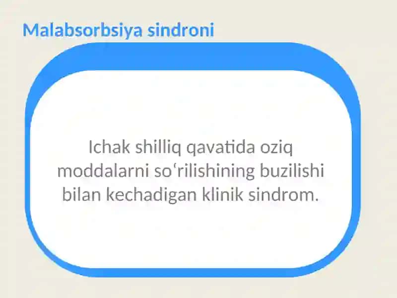 Malabsorbsiya sindromi 2