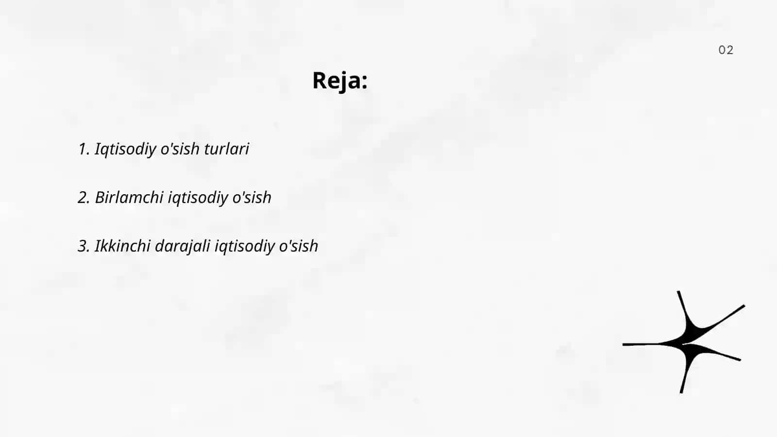 Iqtisodiy o'sish turlari 2